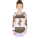 African Women Pattern Seamless Style Kids  Long Sleeve T-Shirt