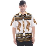 African Women Pattern Seamless Style Men s Short Sleeve Shirt