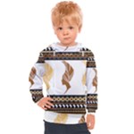 African Women Pattern Seamless Style Kids  Hooded Pullover