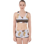 African Women Pattern Seamless Style Work It Out Gym Set