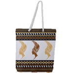 African Women Pattern Seamless Style Full Print Rope Handle Tote (Large)