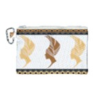 African Women Pattern Seamless Style Canvas Cosmetic Bag (Medium)