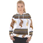 African Women Pattern Seamless Style Women s Overhead Hoodie