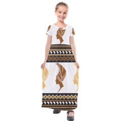 Kids  Short Sleeve Maxi Dress 