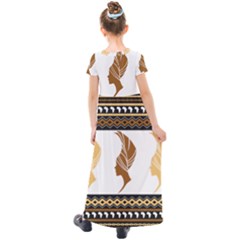 Kids  Short Sleeve Maxi Dress 