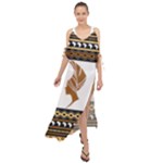 African Women Pattern Seamless Style Maxi Chiffon Cover Up Dress