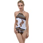 African Women Pattern Seamless Style Go with the Flow One Piece Swimsuit