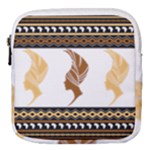 African Women Pattern Seamless Style Mini Square Pouch