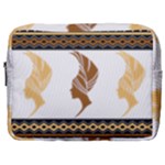 African Women Pattern Seamless Style Make Up Pouch (Large)