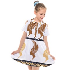 Kids  Short Sleeve Shirt Dress 