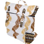 African Women Pattern Seamless Style Buckle Up Backpack