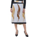 African Women Pattern Seamless Style Classic Velour Midi Skirt 