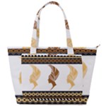 African Women Pattern Seamless Style Back Pocket Shoulder Bag 