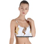 African Women Pattern Seamless Style Layered Top Bikini Top 