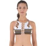 African Women Pattern Seamless Style Perfectly Cut Out Bikini Top