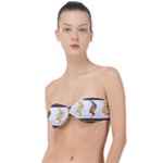 African Women Pattern Seamless Style Classic Bandeau Bikini Top 