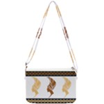 African Women Pattern Seamless Style Double Gusset Crossbody Bag