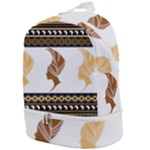 African Women Pattern Seamless Style Zip Bottom Backpack