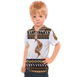 African Women Pattern Seamless Style Kids  Polo T-Shirt