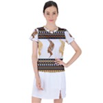 African Women Pattern Seamless Style Women s Sports Top