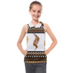 African Women Pattern Seamless Style Kids  Sleeveless Hoodie