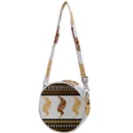 African Women Pattern Seamless Style Crossbody Circle Bag