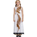 African Women Pattern Seamless Style Kids  Satin Sleeveless Maxi Dress