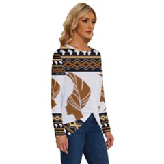 Long Sleeve Crew Neck Pullover Top 