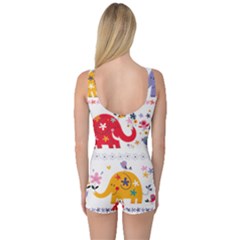 One Piece Boyleg Swimsuit 