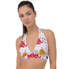 Halter Plunge Bikini Top 