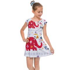 Kids  Cap Sleeve Dress 