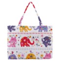 Zipper Medium Tote Bag Front