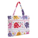 Zipper Medium Tote Bag Front