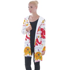 Longline Hooded Cardigan 