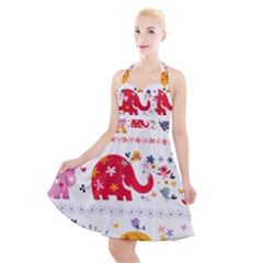 Halter Party Swing Dress  