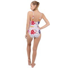 High Neck One Piece Swimsuit 