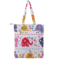 Double Zip Up Tote Bag 