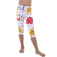 Kids  Lightweight Velour Capri Leggings  