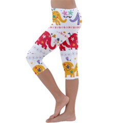 Kids  Lightweight Velour Capri Leggings  