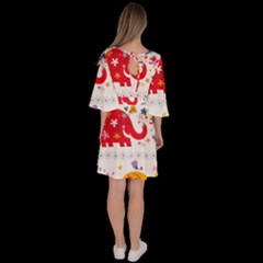 Velour Kimono Dress 