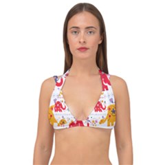 Double Strap Halter Bikini Top 