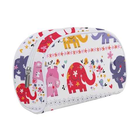 African Elephant Cute Cartoon Seamless Shading Cartoon Character Make Up Case (Small) from ArtsNow.com