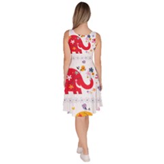 Knee Length Skater Dress With Pockets 