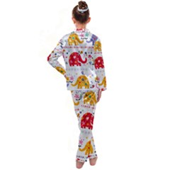 Kids  Satin Long Sleeve Pajamas Set 