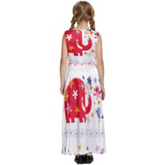 Kids  Satin Sleeveless Maxi Dress 