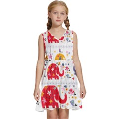 Kids  Sleeveless Tiered Mini Dress 