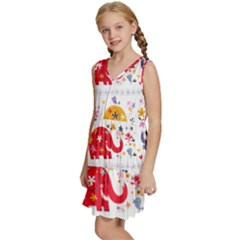 Kids  Sleeveless Tiered Mini Dress 