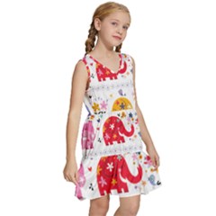 Kids  Sleeveless Tiered Mini Dress 