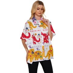 Women s Batwing Button Up Shirt 