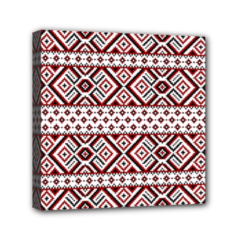 Ukrainian Folk Seamless Pattern Ornament Mini Canvas 6  x 6  (Stretched) from ArtsNow.com